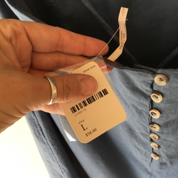 NEW! Free People Cowl Neck ‘Too Hot To Handle’ Mini Dress Blue Size Large NWT - Picture 7 of 13